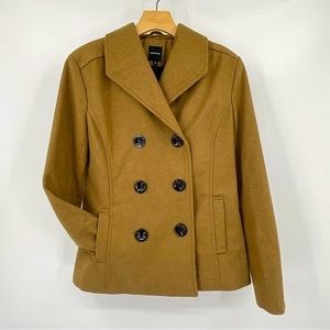 Rampage Dark Khaki Peacoat Winter Dress Coat‎ Size Large A27